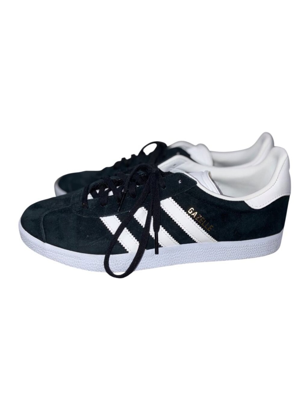 Adidas Originals Gazelle Mens Sneakers Black Suede Athletic Shoes Size 8.5 US - Picture 5 of 11
